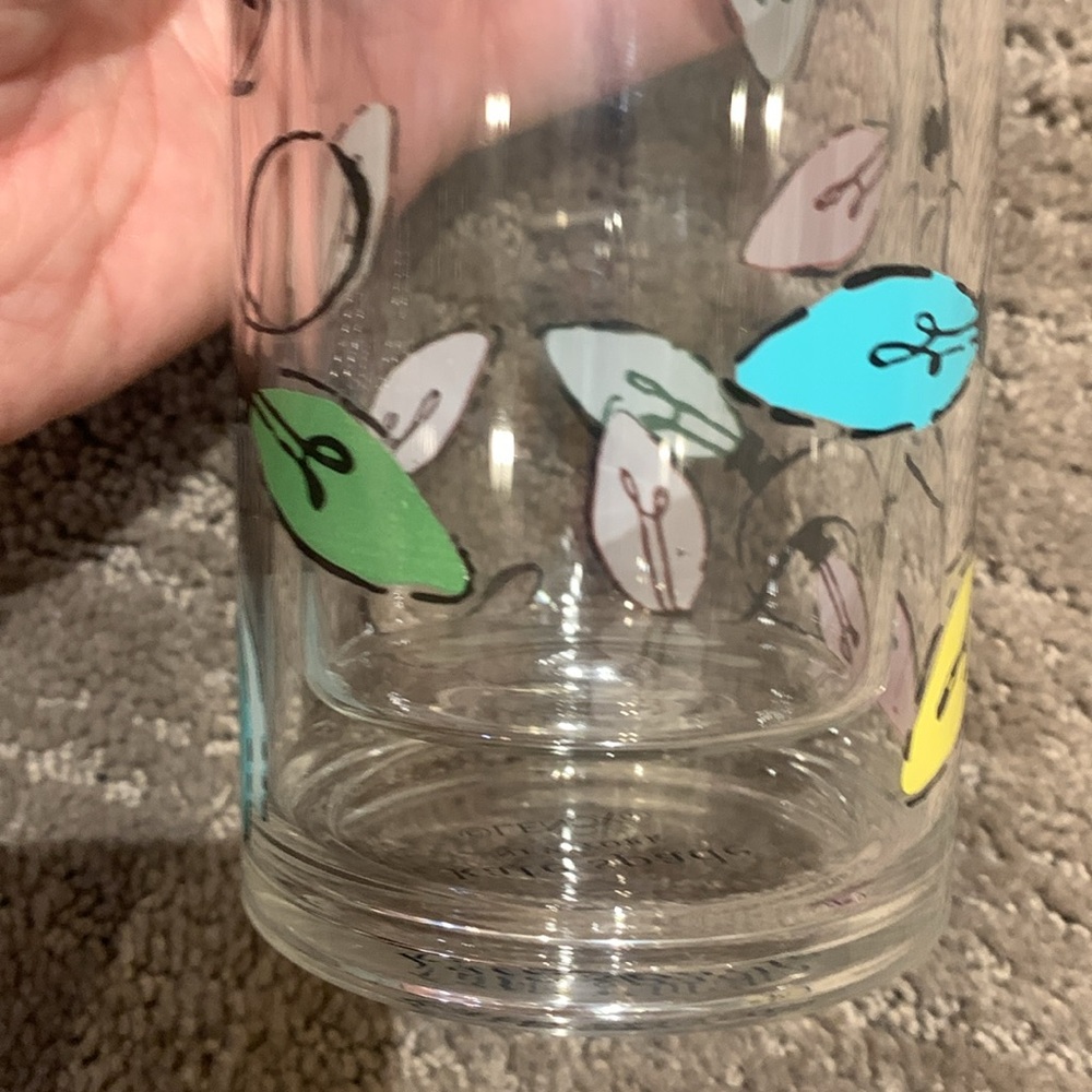 Kate Spade and Lenox Glass Christmas Light Tumbler NWT - Picture 4 of 7